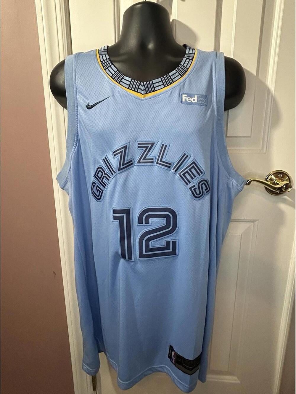 Nike Ja Morant Memphis Grizzlies Jersey Mens Size 54 Powder Blue New